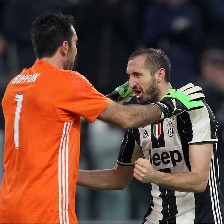 Chiellini e Buffon