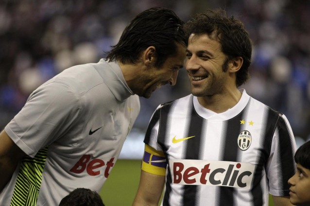 Buffon e Alex Del Piero