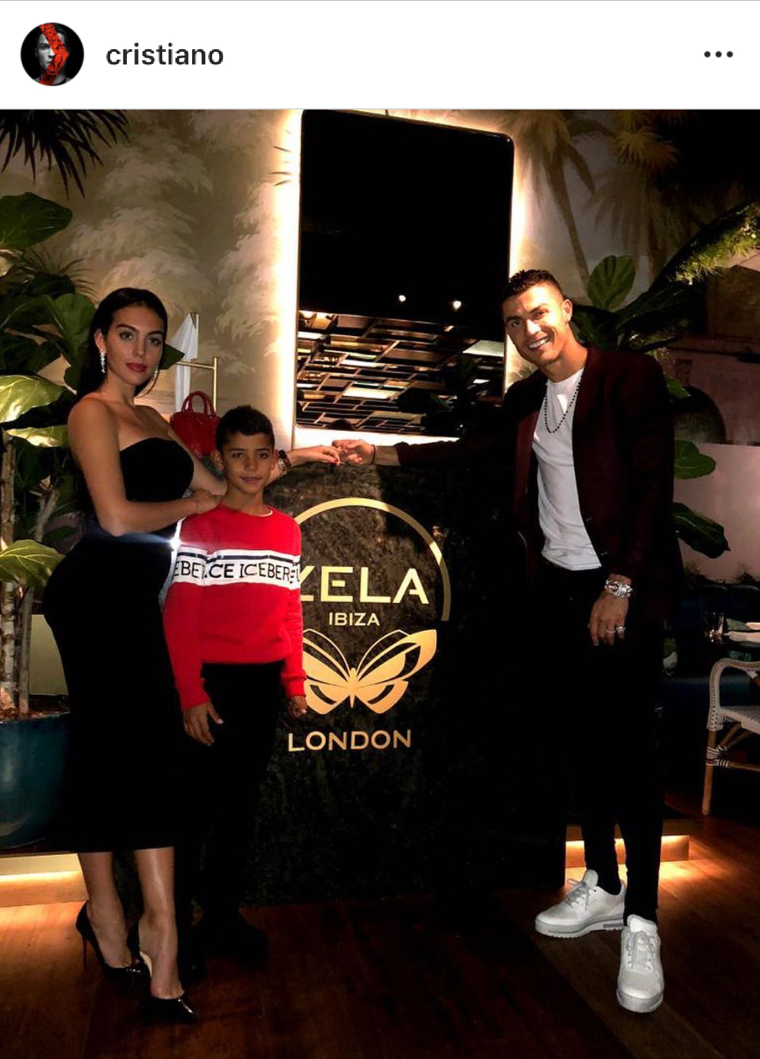 Famiglia Ronaldo a Londra