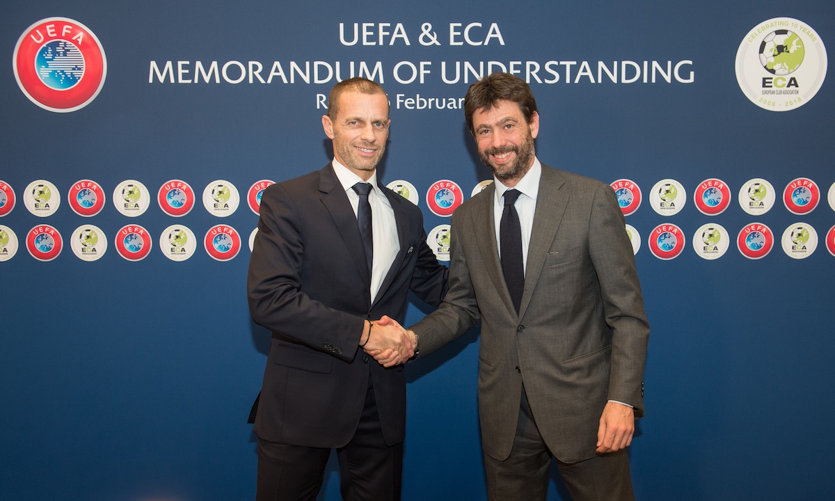 UEFA and ECA Memorandum of Understanding