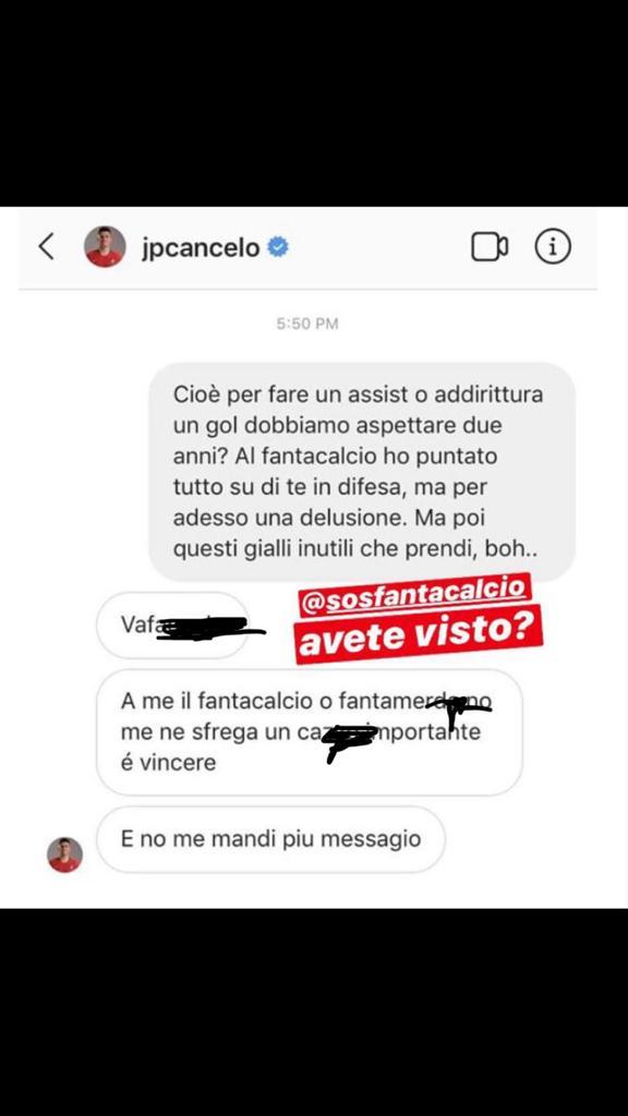 Cancelo litiga con fantallaenatore