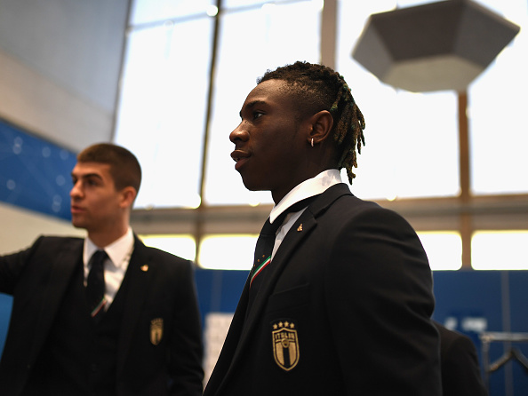 Kean con la divisa della Nazionale