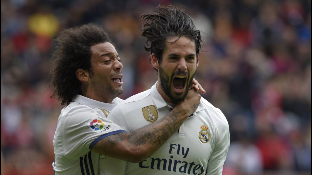 Isco e Marcelo esultano insieme