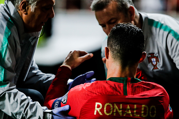 Ronaldo, infortunio col Portogallo