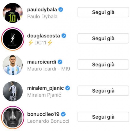 Notizie-Juve, like di Icardi alla foto di Cancelo.