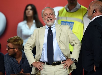 Il presidente del Napoli Aurelio De Laurentiis