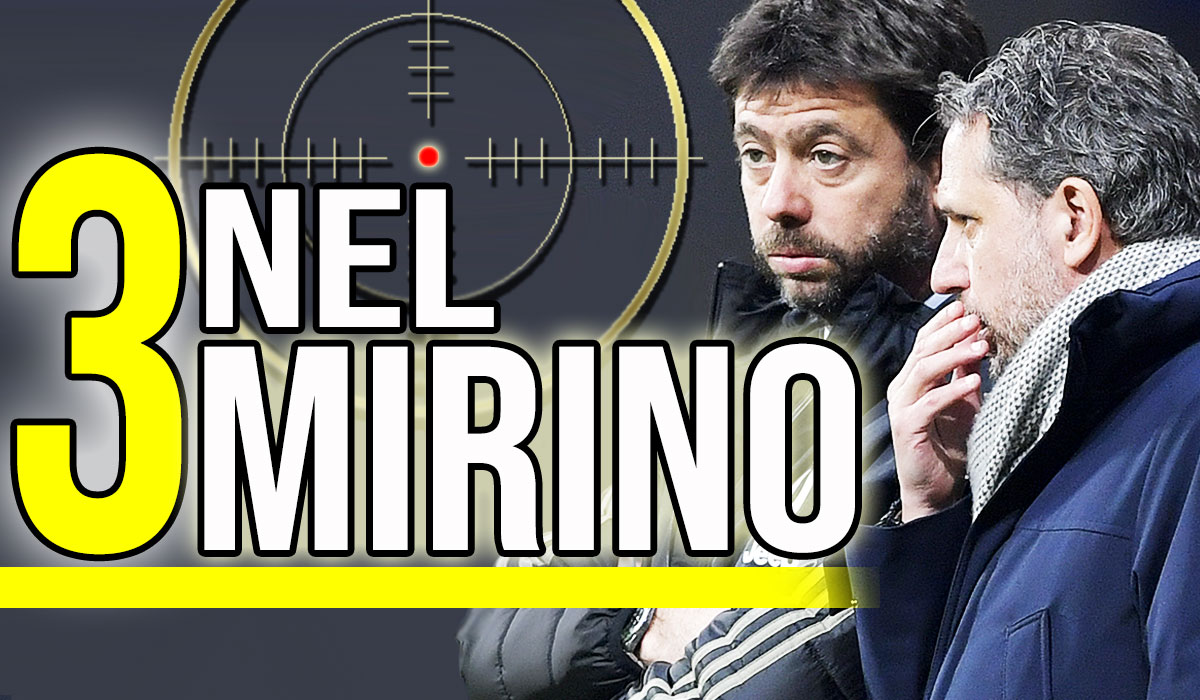 News mercato Juve: nel mirino 3 giocatori.