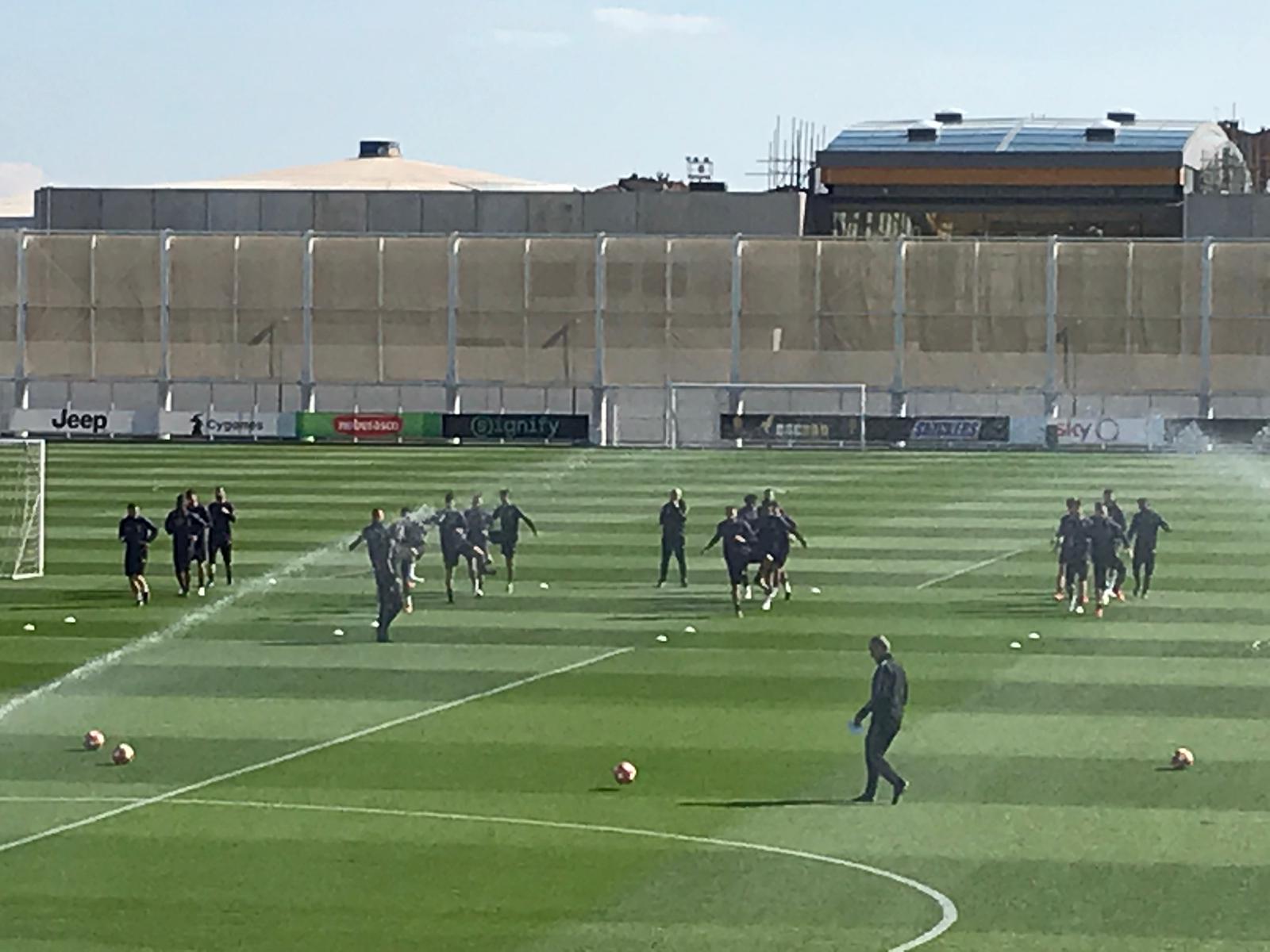 La Juve in allenamento