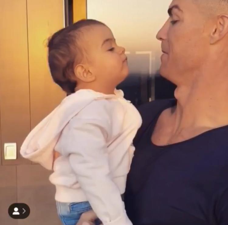 Ronaldo con il figlio