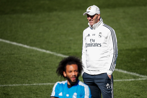 Zidane con in basso Marcelo