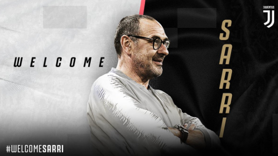 Notizie Juve, Maurizio Sarri è il nuovo allenatore bianconero.