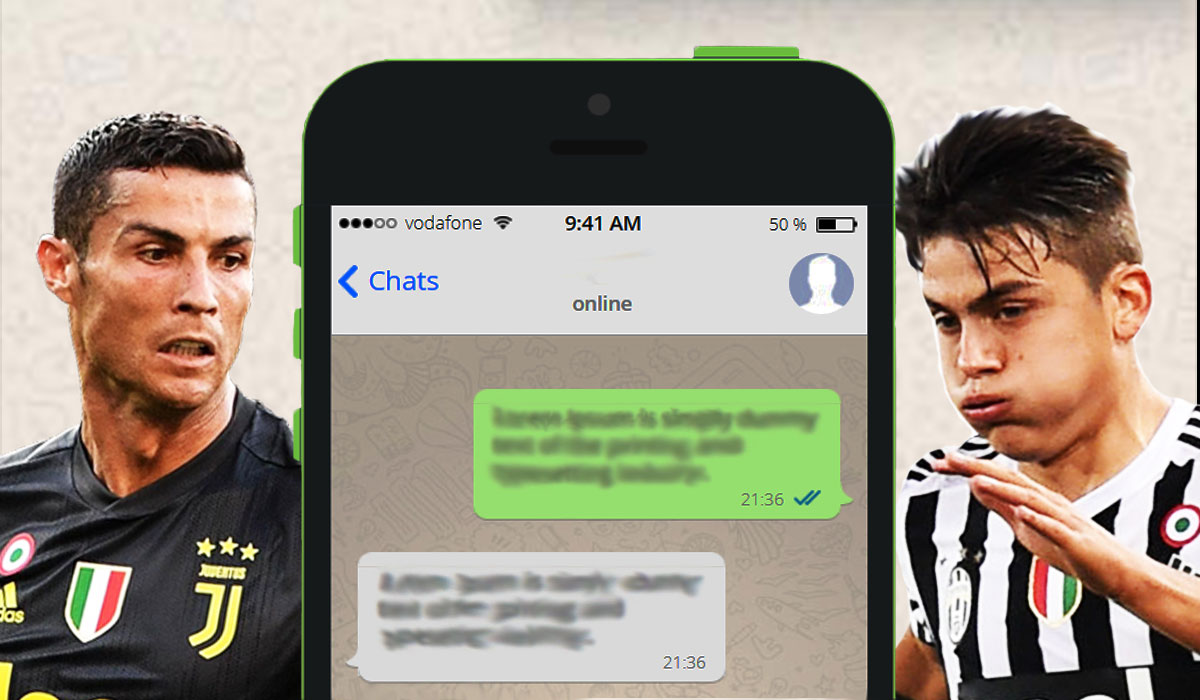 Calciomercato Juventus: messaggio Whatsapp di CR7 a Dybala.