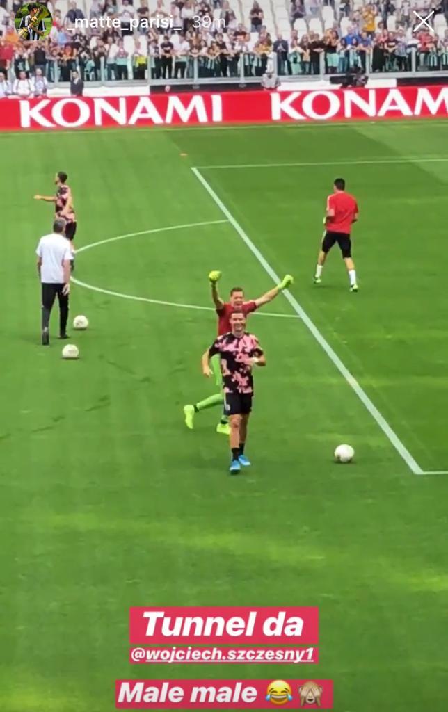 Tunnel Szczesny a CR7