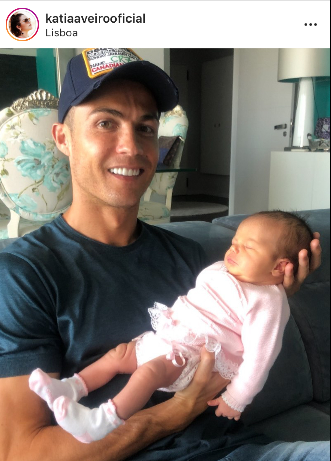 CR7 con la nipote