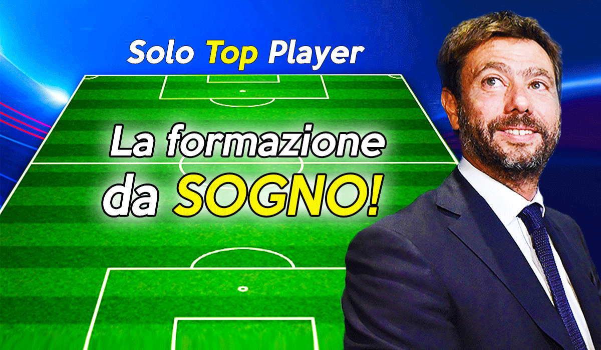 Calciomercato Juventus: la formazione da sogno di Agnelli.