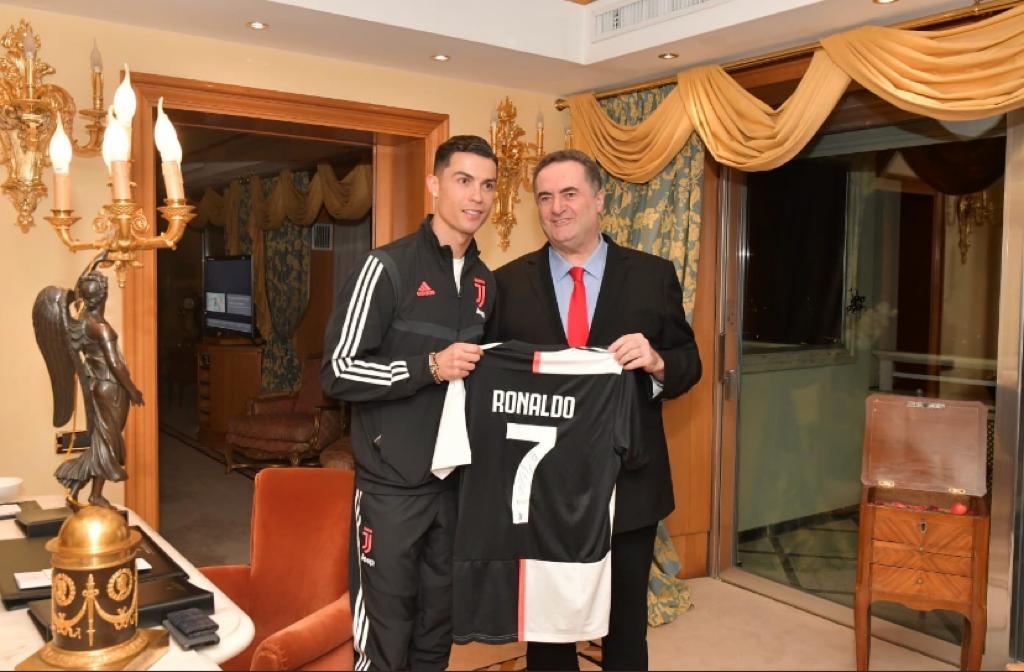 CR7 con il ministro israeliano