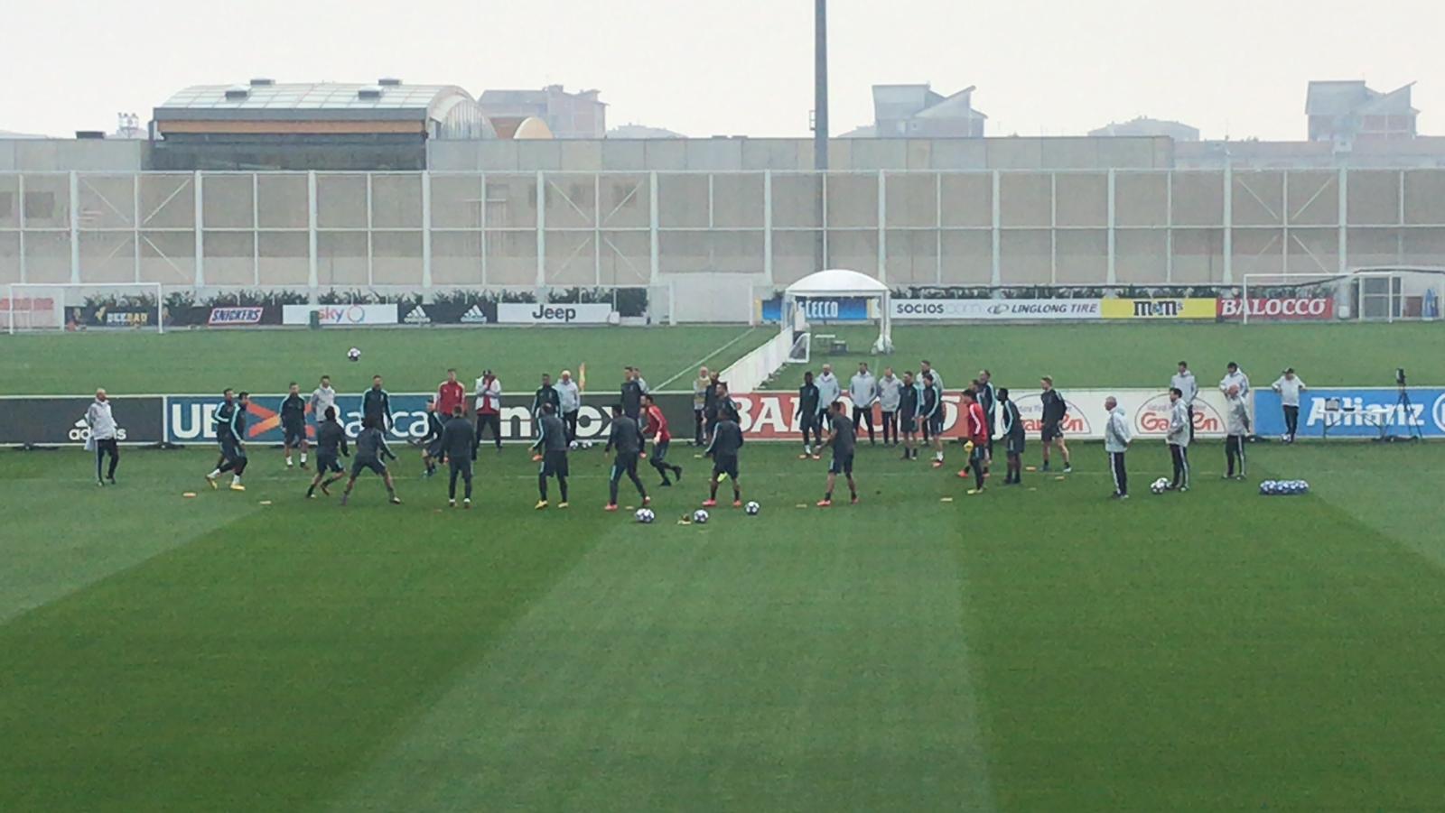 Juve in allenamento