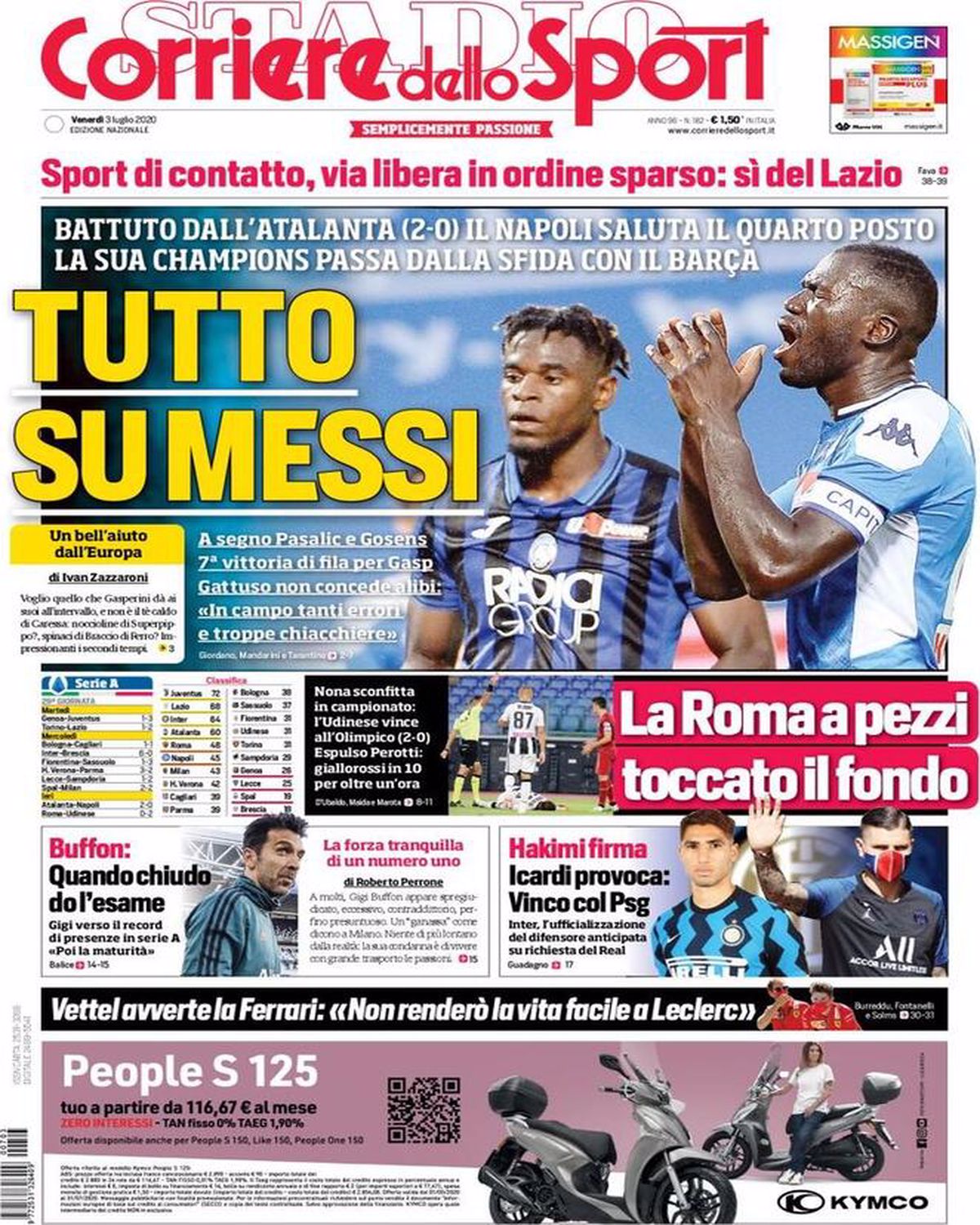 Prima Corriere dello Sport