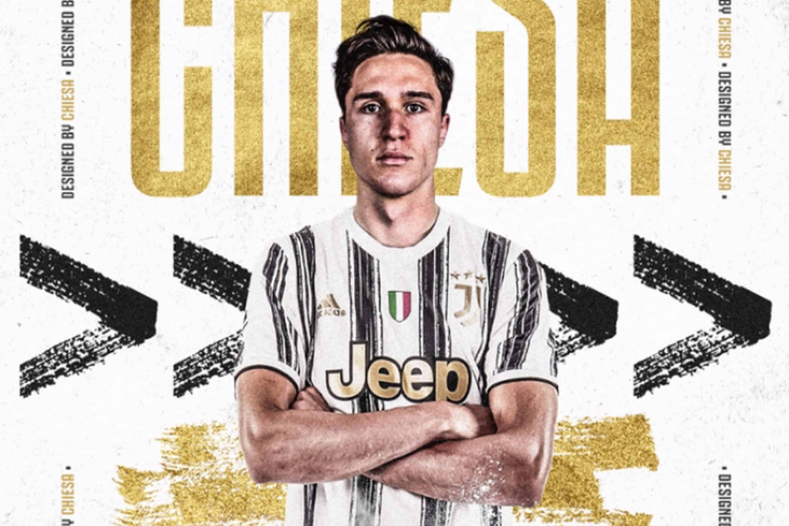 Federico Chiesa con la maglia della Juve