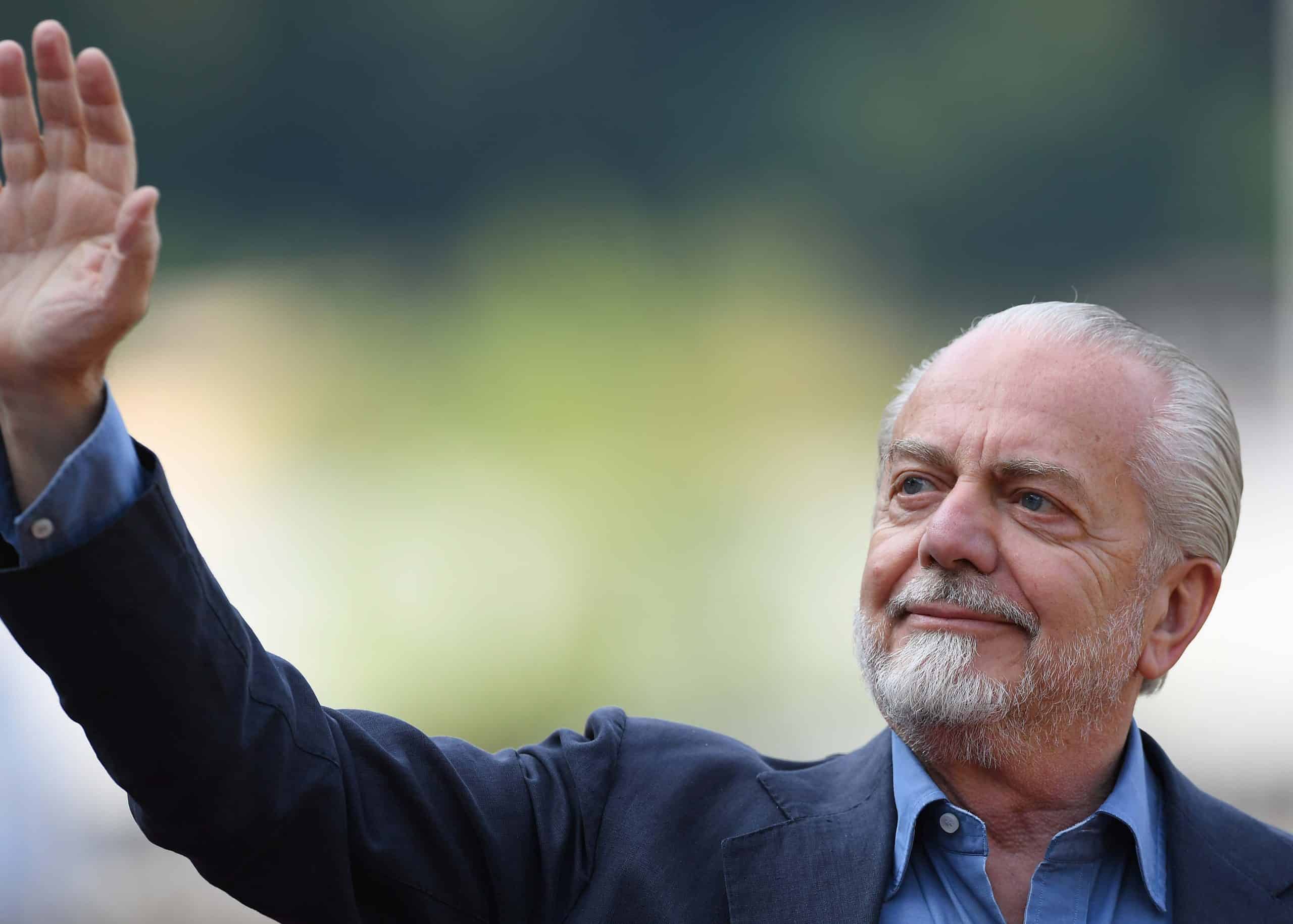 Il presidente del Napoli Aurelio De Laurentiis