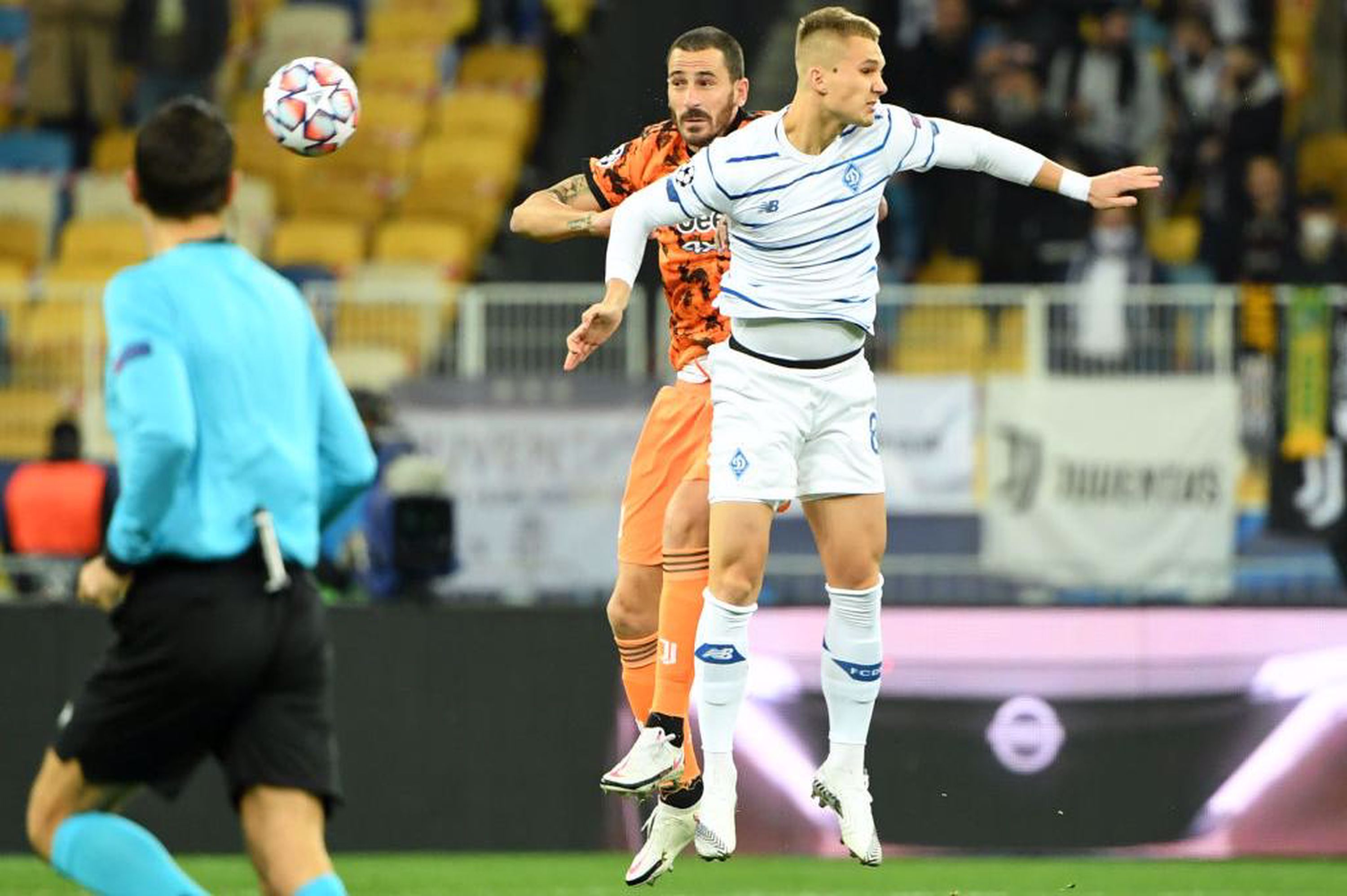 Bonucci in azione contro la Dinamo Kiev