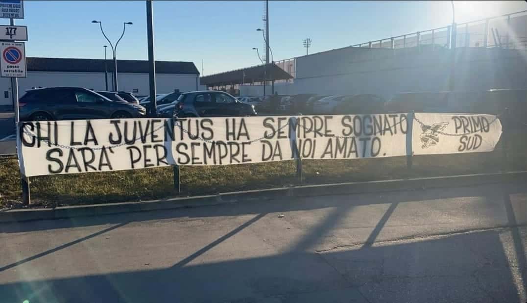 Striscione Juve