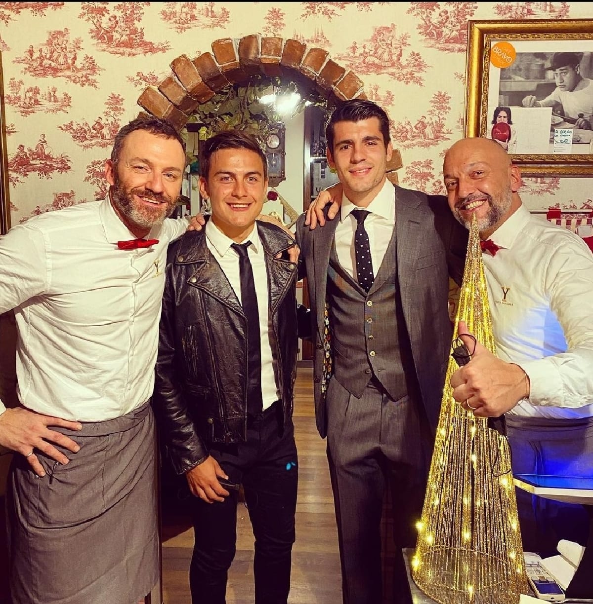 Morata e Dybala a Capodanno insieme