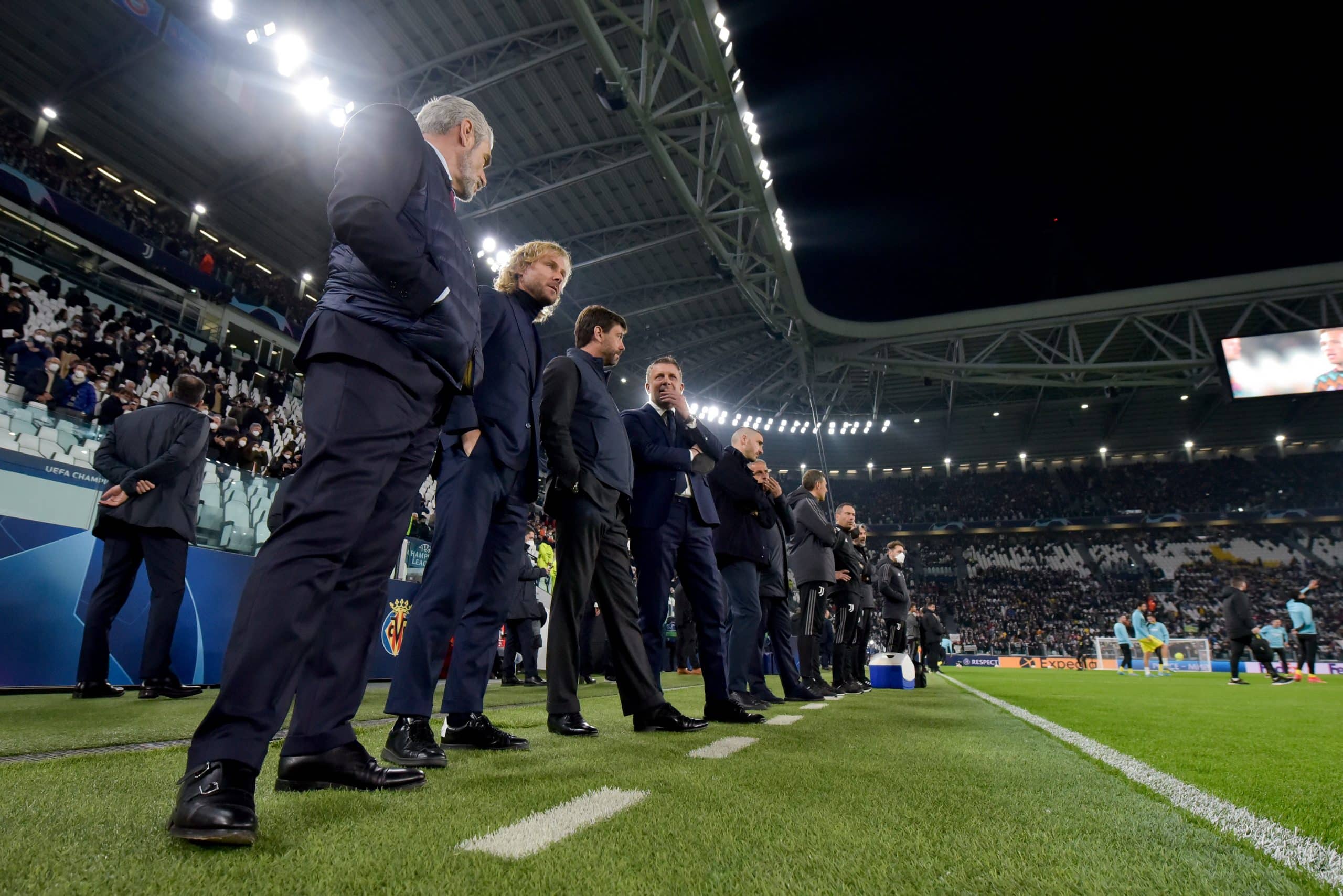 Maurizio Arrivabene, Pavel Nedved, Andrea Agnelli, Federico Cherubini