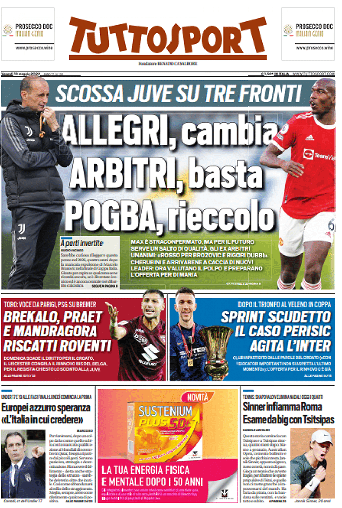 Tuttosport prima pagina