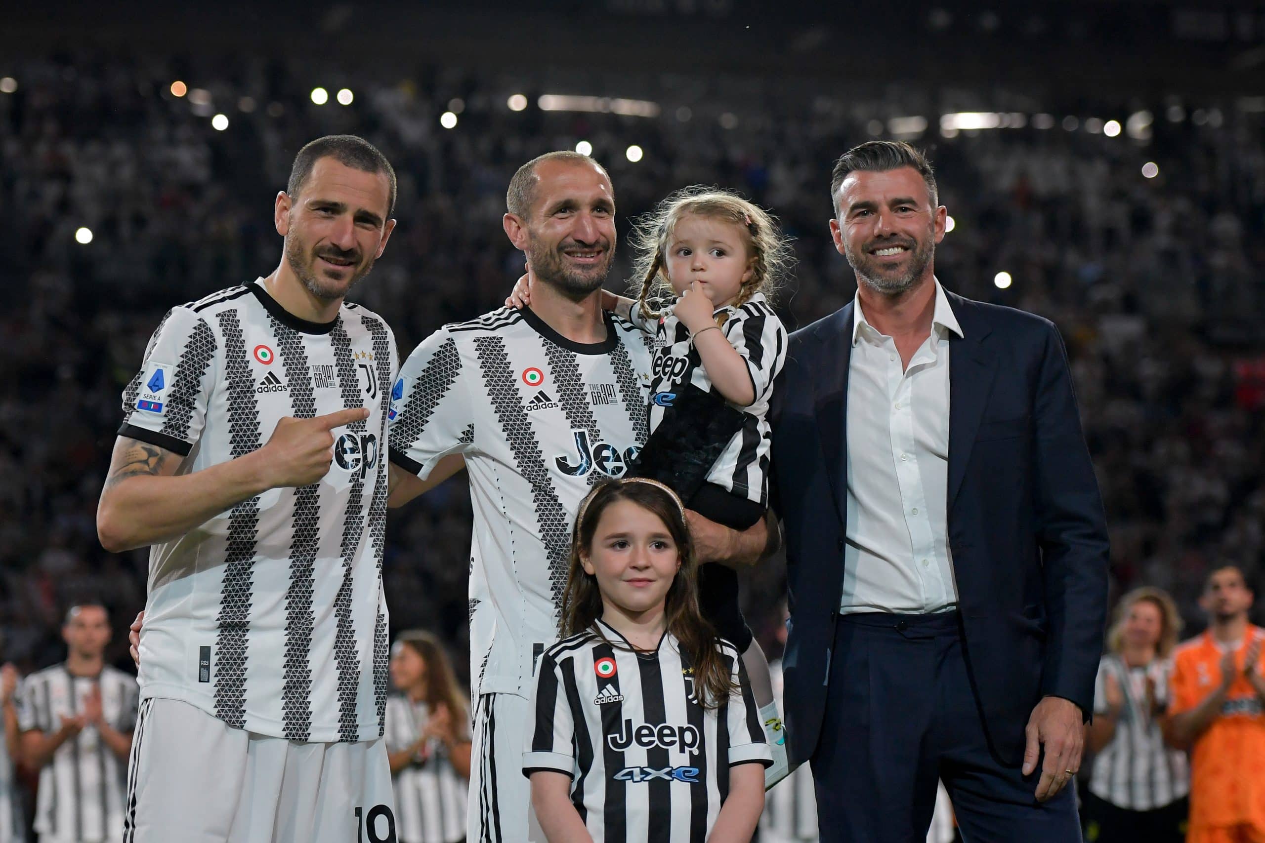 Giorgio Chiellini e Leonardo Bonucci e Andrea Barzagli