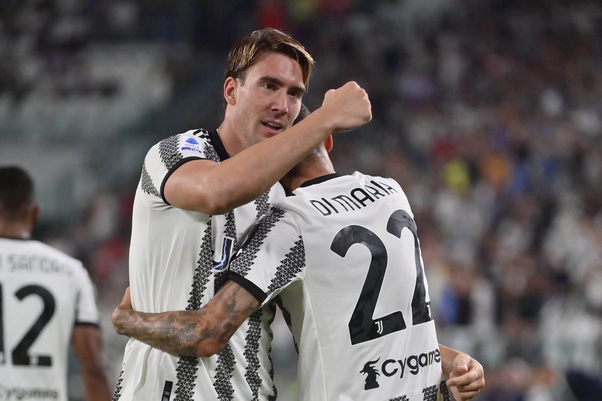 Angel Di Maria e Dusan Vlahovic