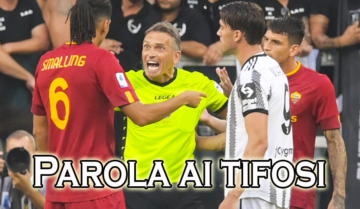 Tifosi bianconeri contro Irrati