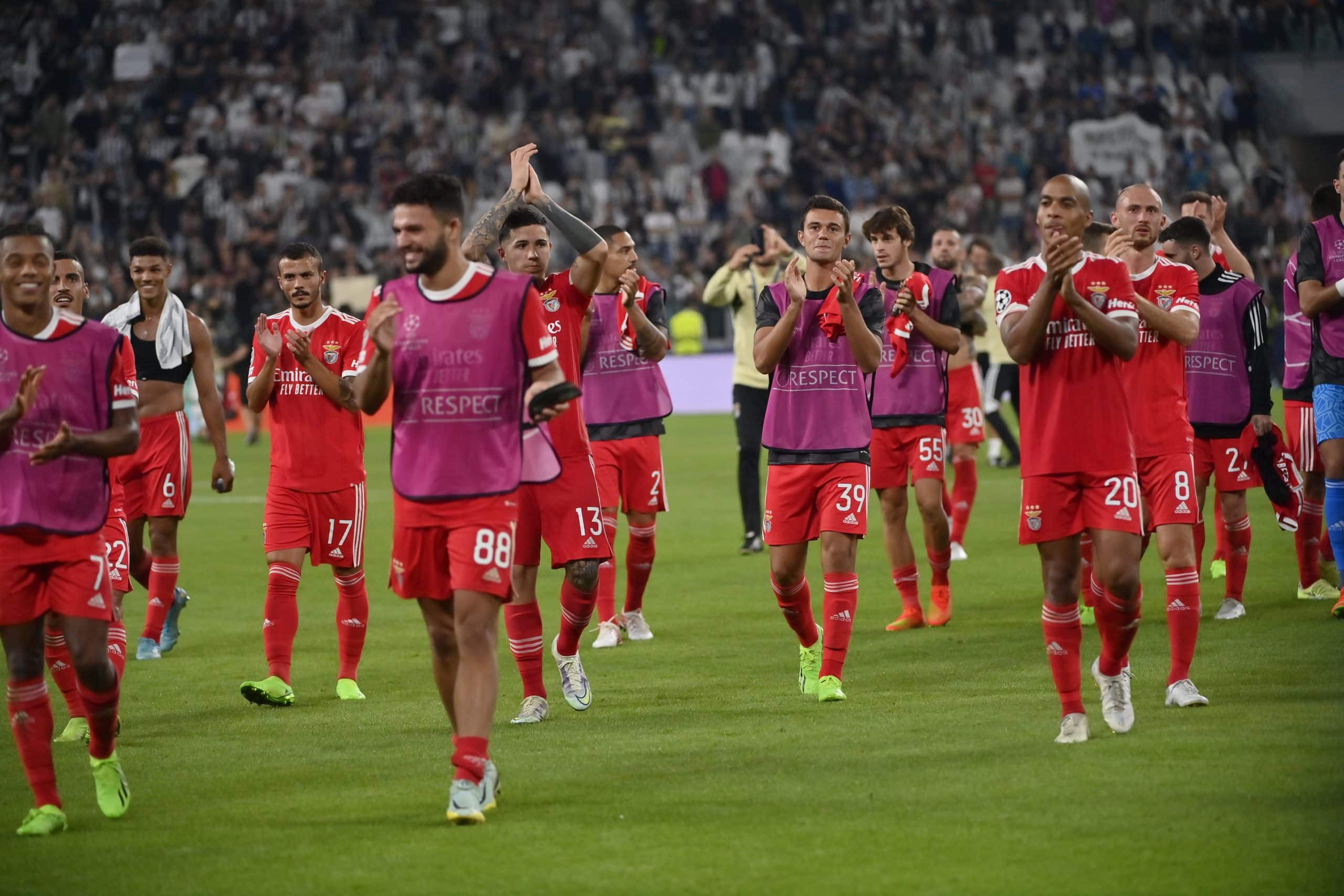 Benfica vittorioso sulla Juventus