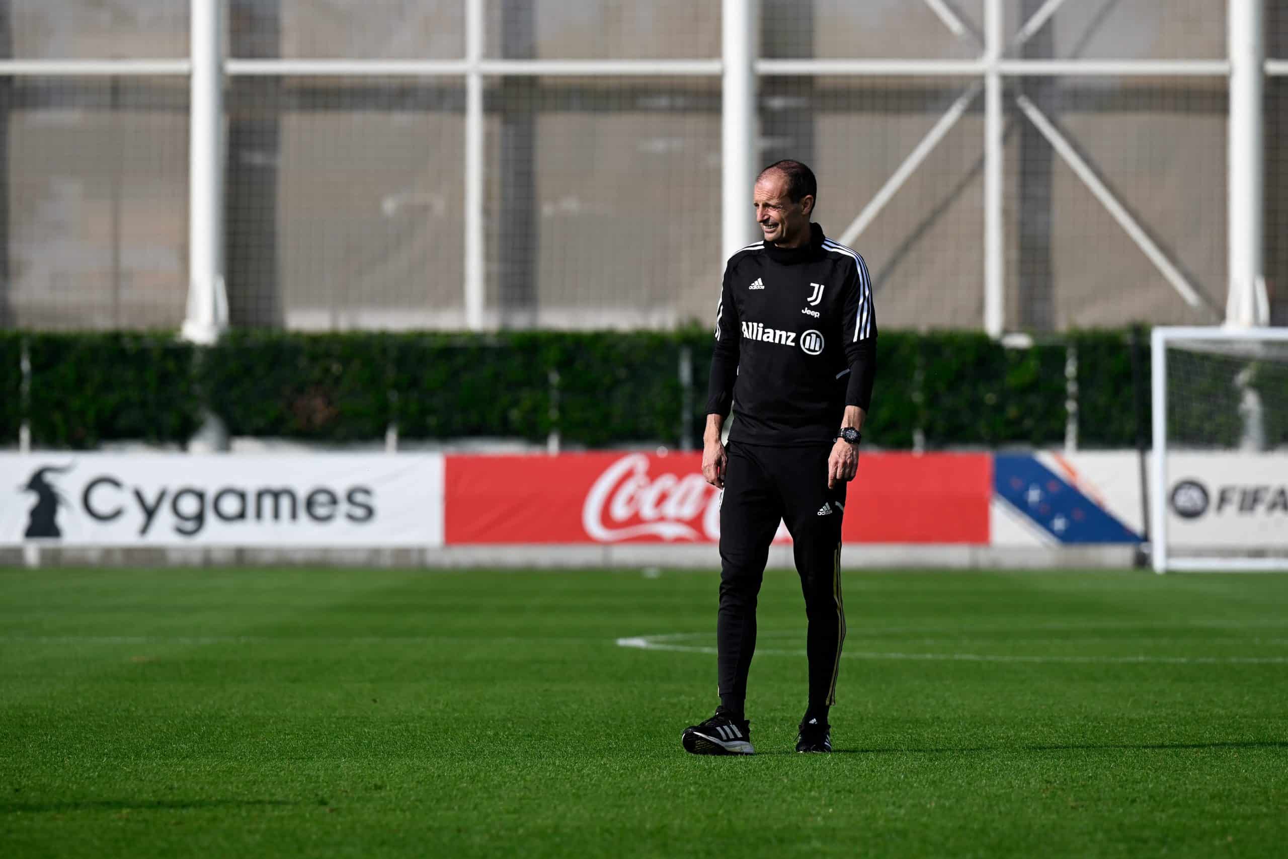 Massimiliano Allegri allenamento