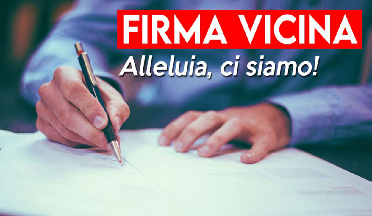 Firma vicina per un big