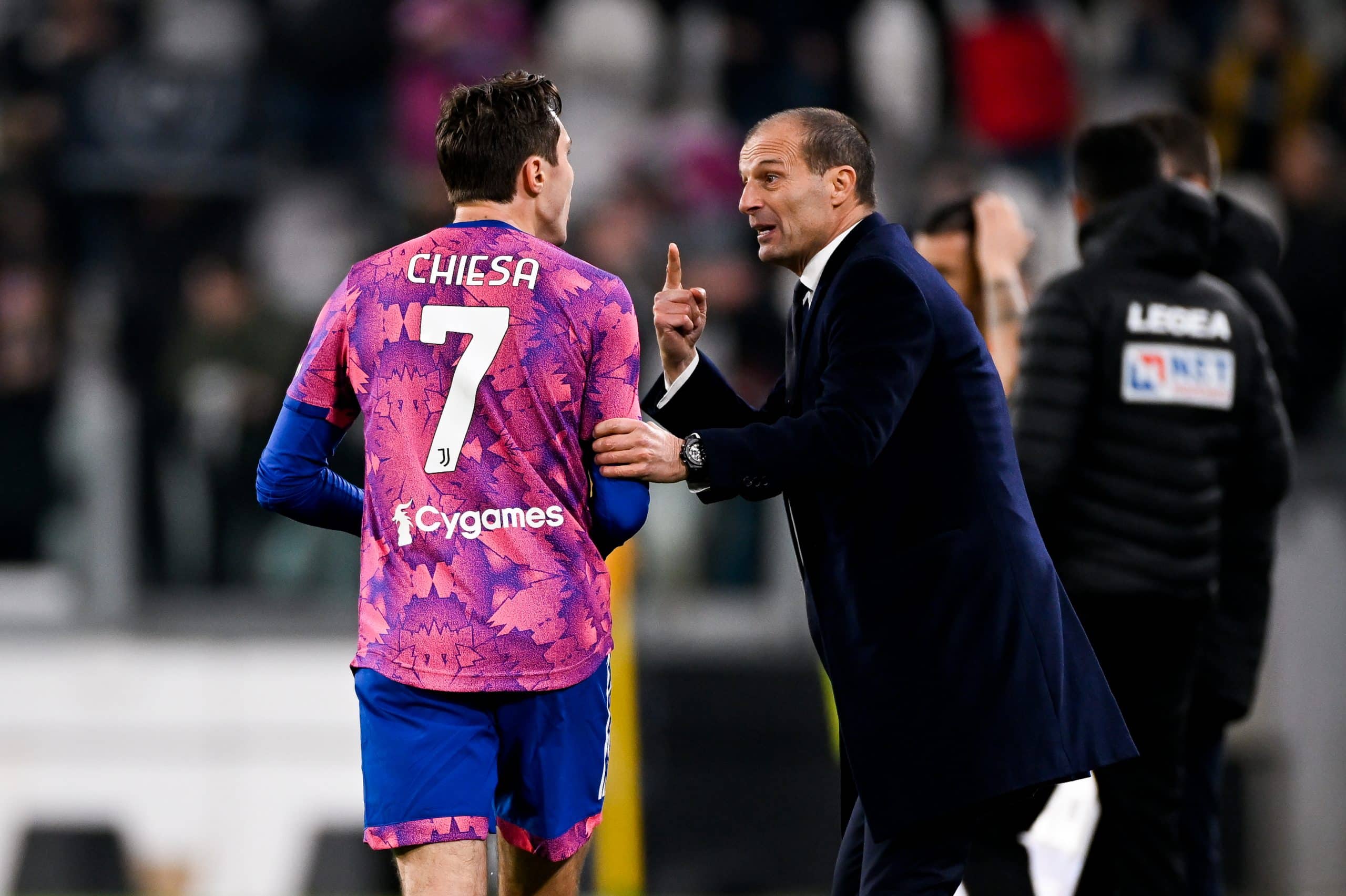 Massimiliano Allegri e Federico Chiesa