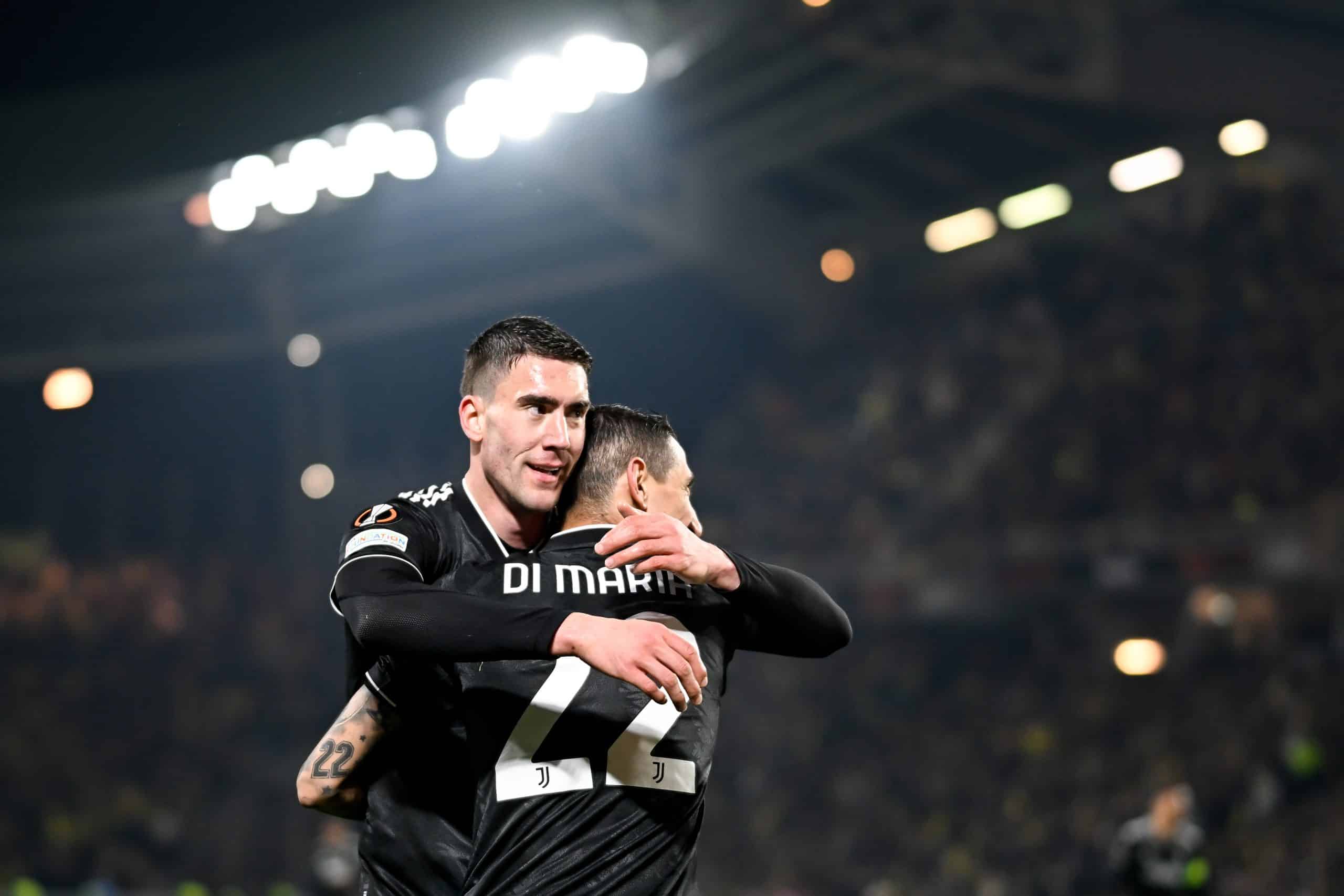 Angel Di Maria e Dusan Vlahovic