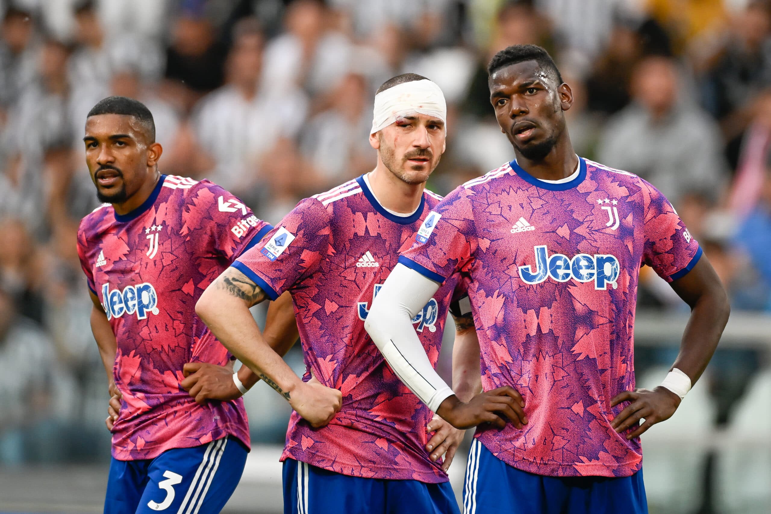 Gleison Bremer, Leonardo Bonucci e Paul Pogba