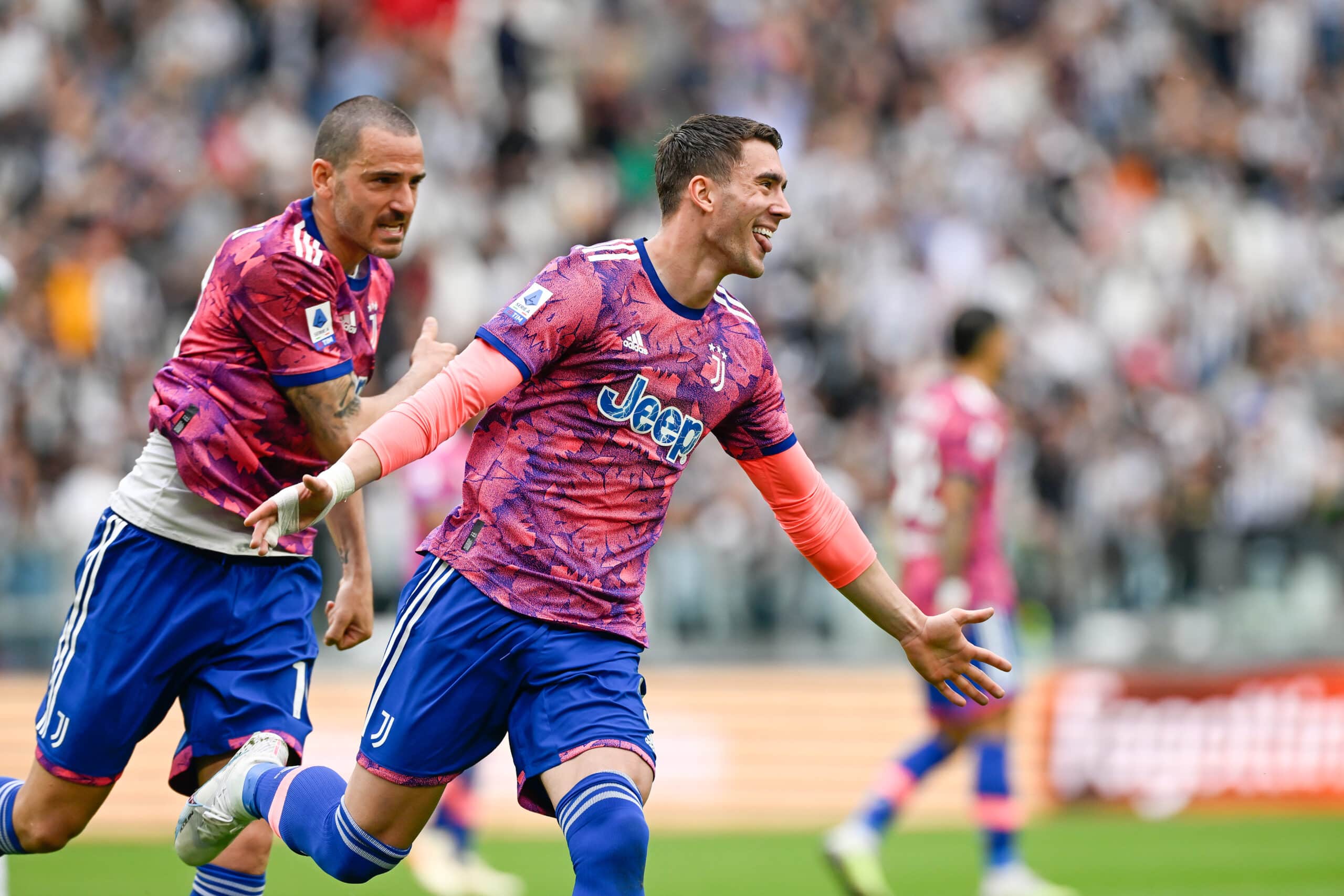 Dusan Vlahovic e Leonardo Bonucci