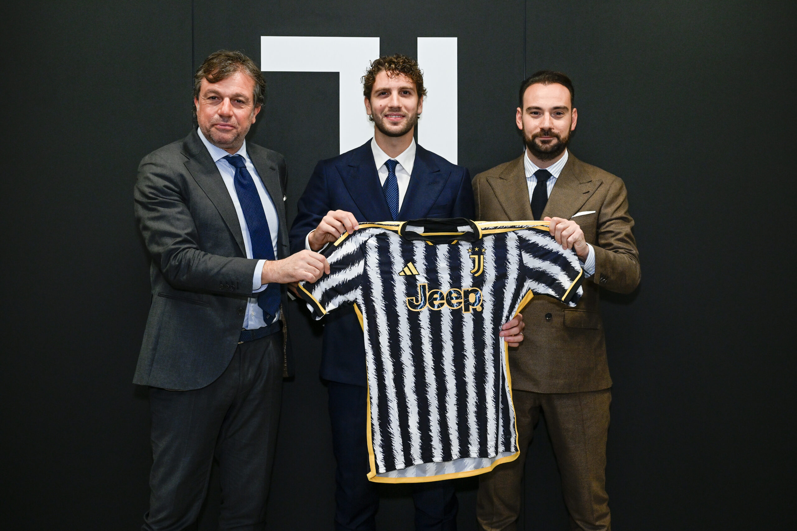 Manuel Locatelli, Giovanni Manna e Cristiano Giuntoli