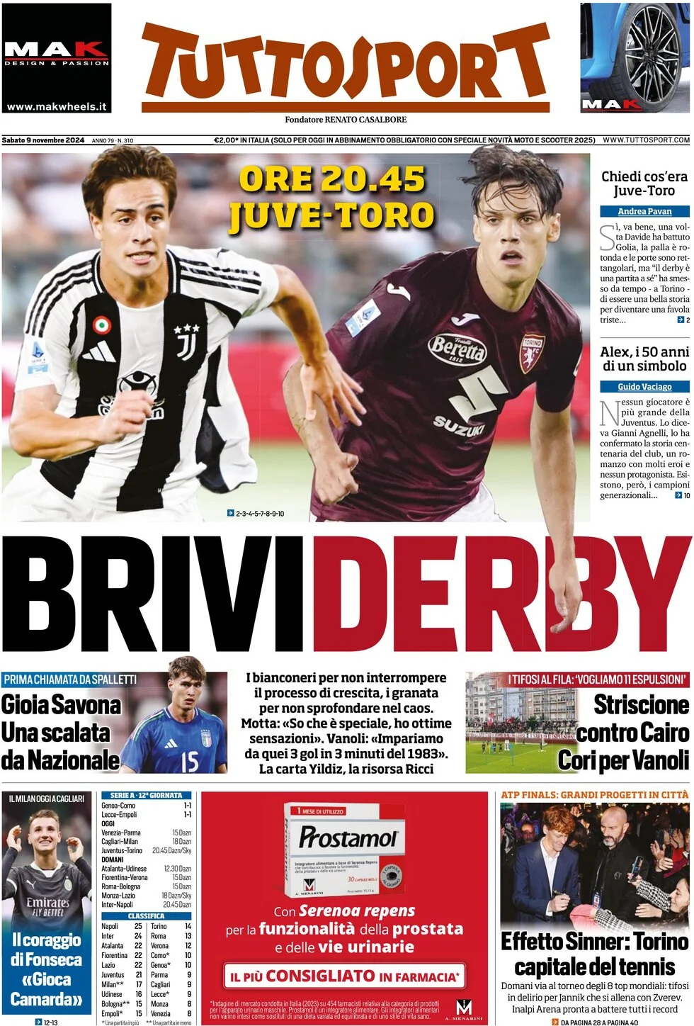 Tuttosport pp 9-11